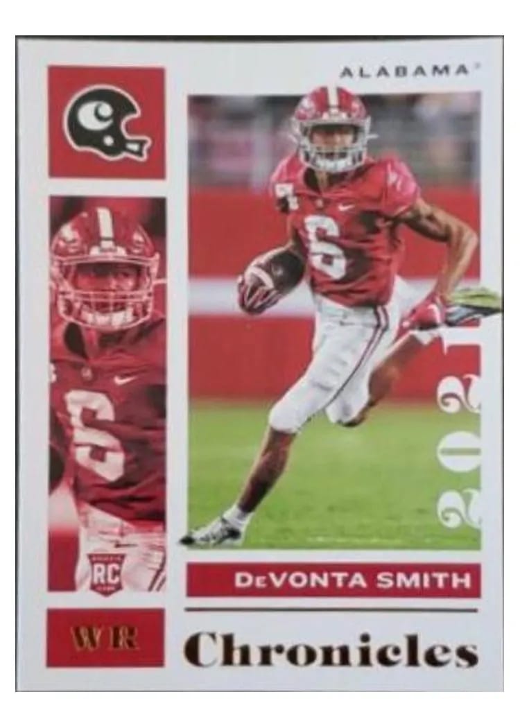 2021 Panini Chronicles Draft Picks DeVonta Smith #6 card
