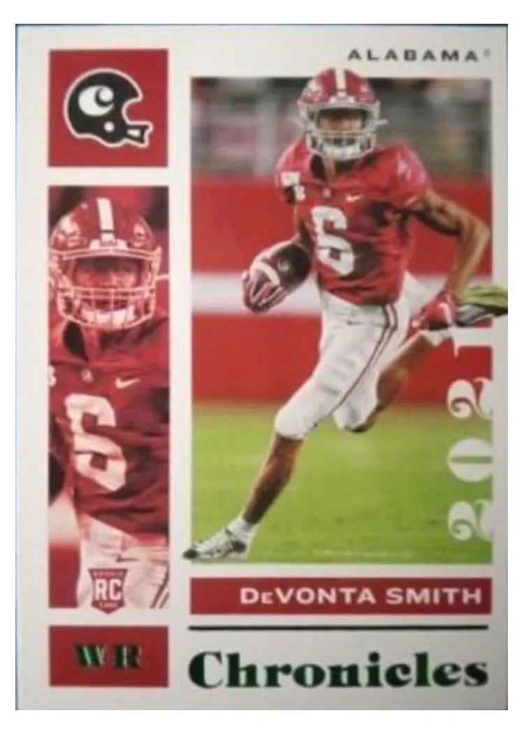 2021 Panini Chronicles Draft Picks DeVonta Smith #6 card