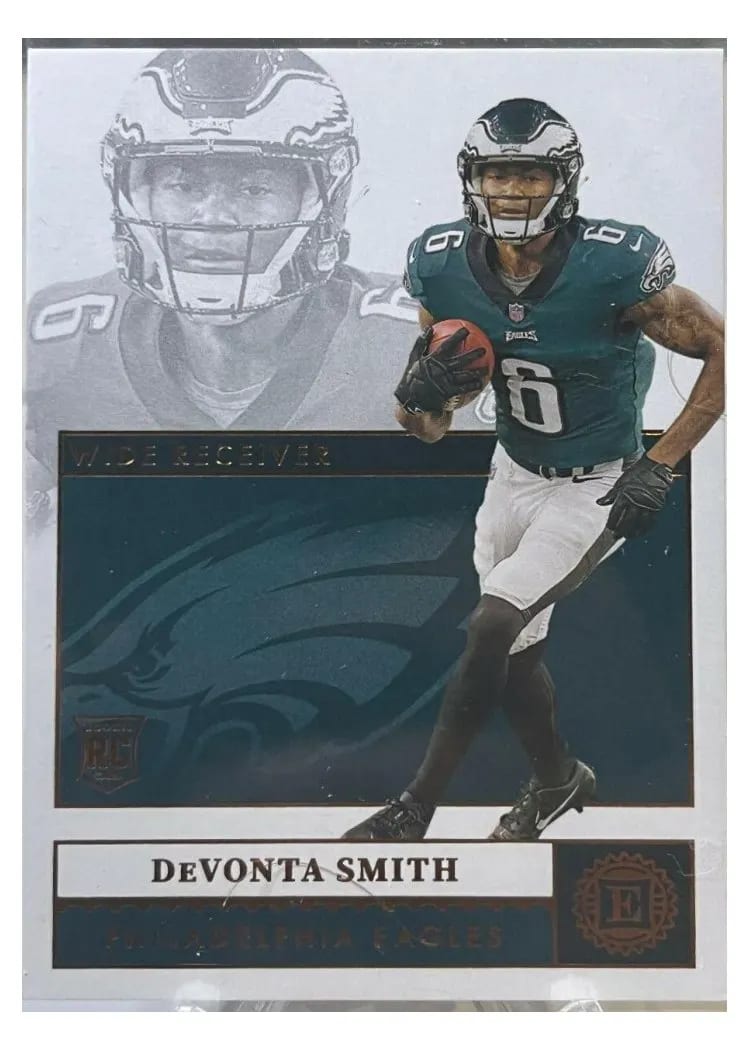 2021 Panini Encased Base Set DeVonta Smith Ruby #111 card