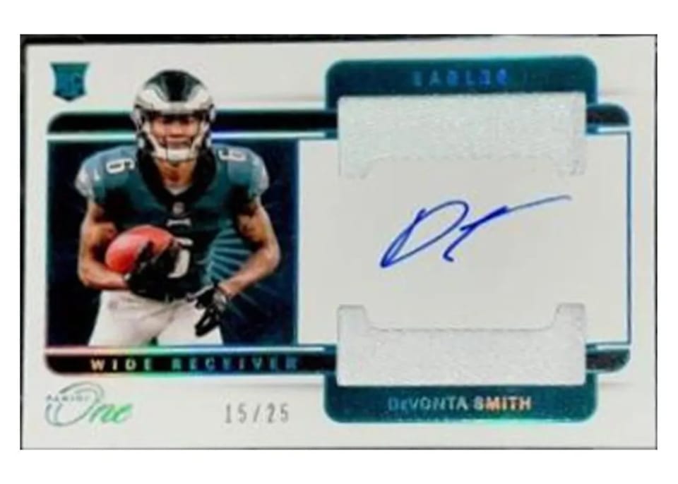 2021 Panini One DeVonta Smith #35 card