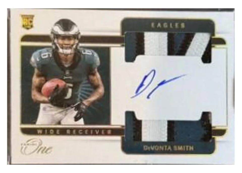 2021 Panini One DeVonta Smith #35 card
