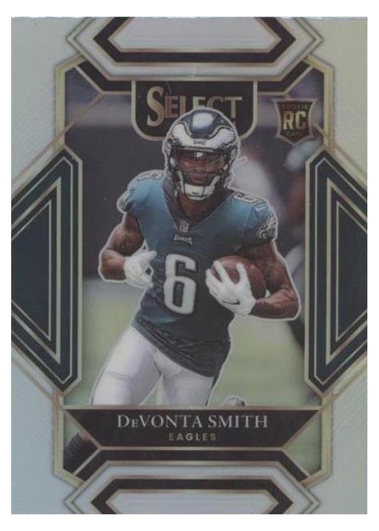 2021 Panini Select Base Set DeVonta Smith Silver Die Cut #249 card