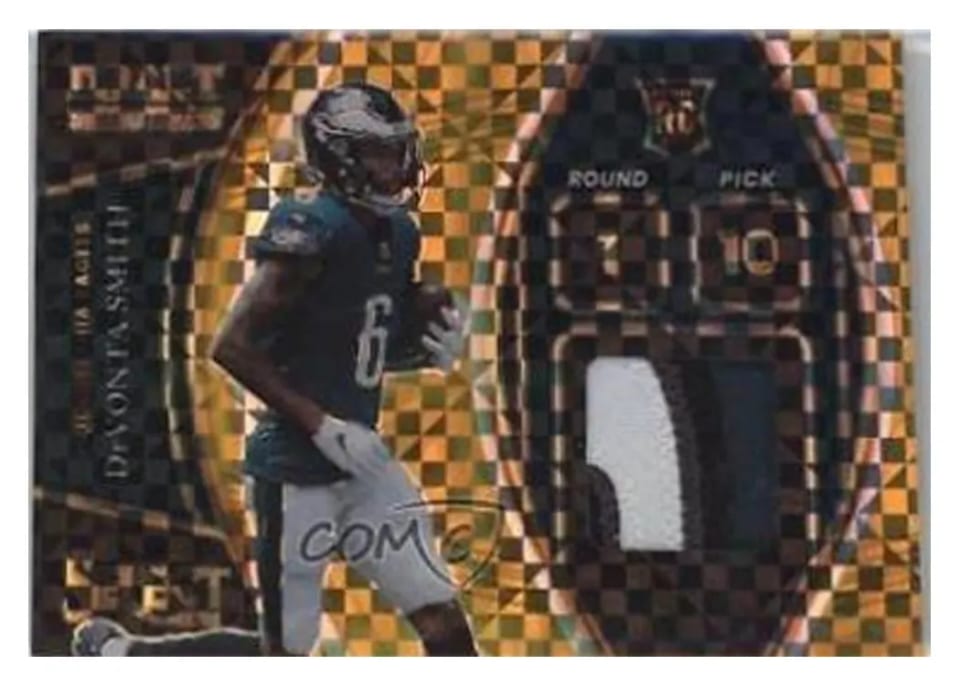 2021 Panini Select Draft Selections Memorabilia DeVonta Smith #DS-DSM card