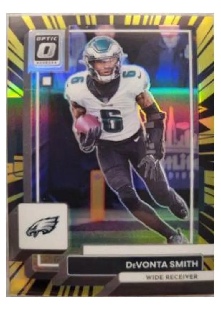2022 Donruss Optic Base Set DeVonta Smith Electricity #160 card