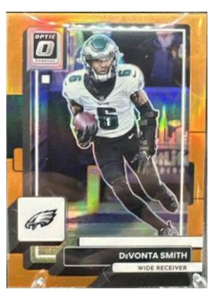 2022 Donruss Optic Base Set DeVonta Smith Orange #160 card