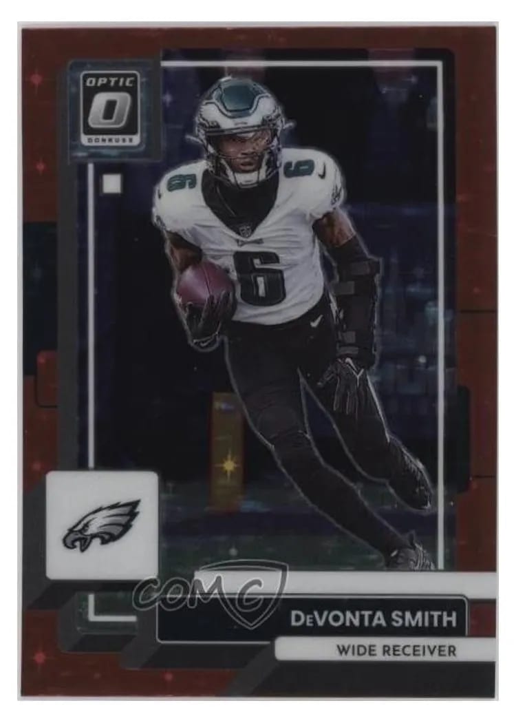 2022 Donruss Optic Base Set DeVonta Smith Red Stars #160 card