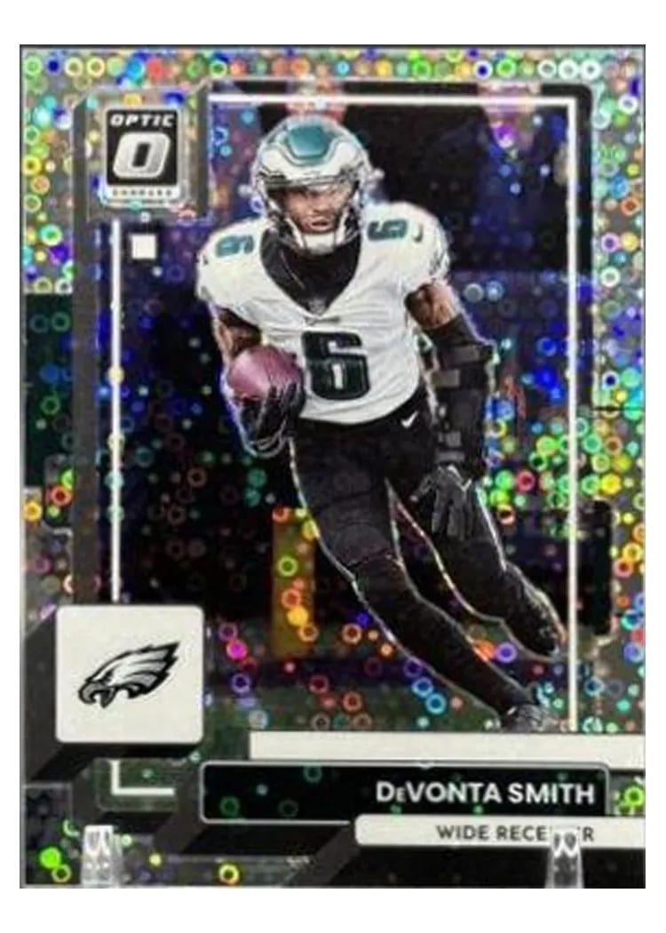 2022 Donruss Optic Base Set DeVonta Smith Silver Circles #160 card