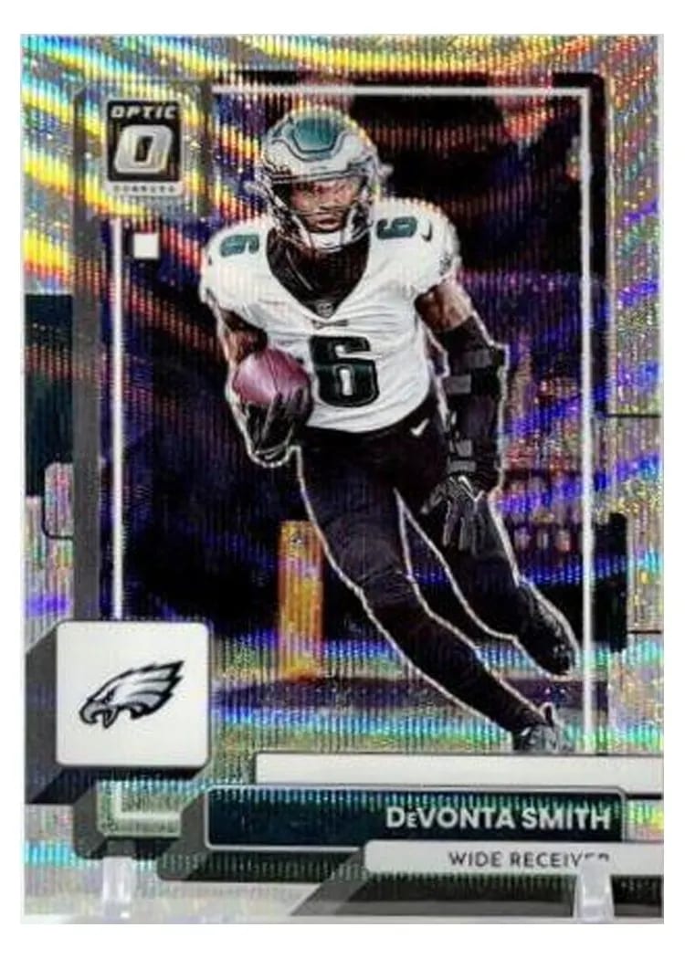 2022 Donruss Optic Base Set DeVonta Smith Wave #160 card