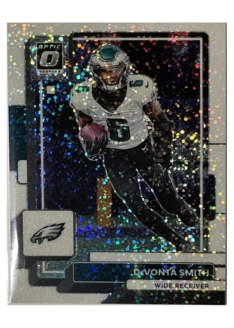 2022 Donruss Optic Base Set DeVonta Smith White Sparkle #160 card