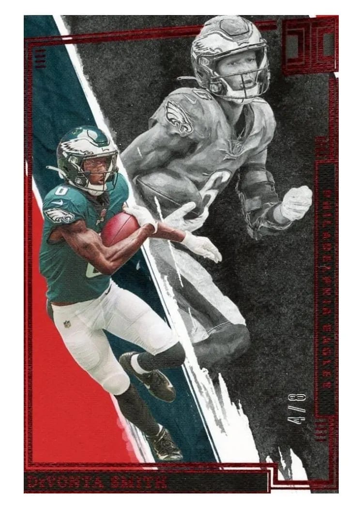 2022 Panini Impeccable DeVonta Smith Ruby #79 card