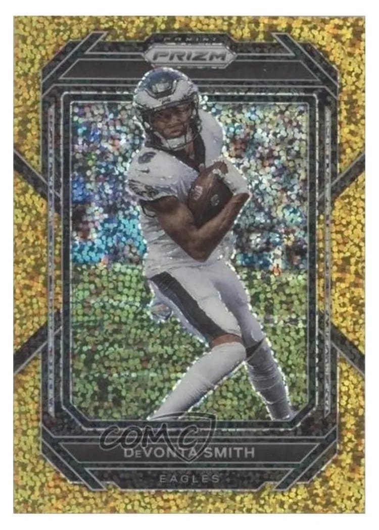 2022 Panini Prizm Base Set DeVonta Smith Gold Sparkle #237 card