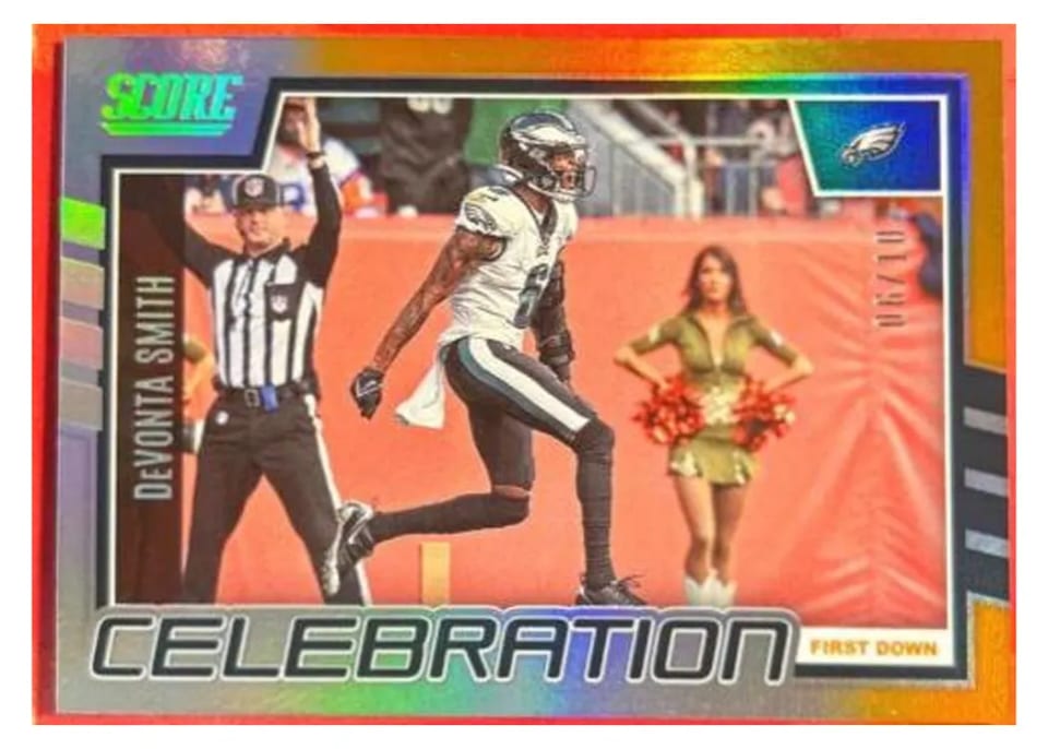 2022 Score Celebration DeVonta Smith #C-DS card