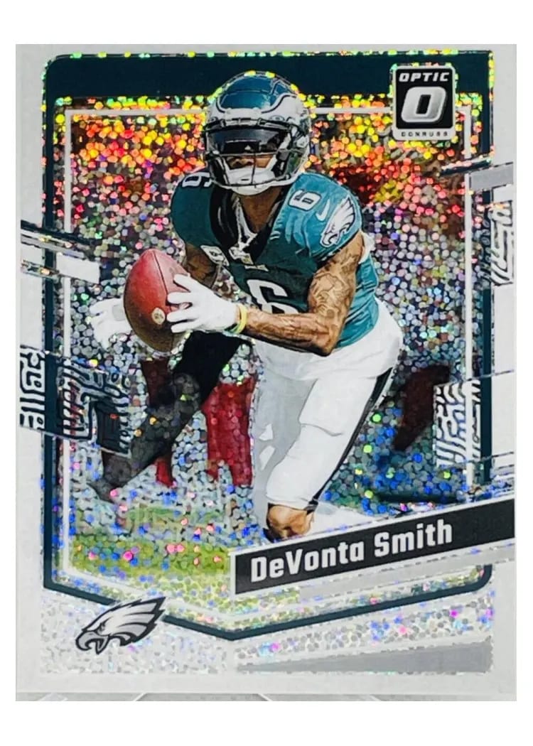 2023 Panini Donruss Optic DeVonta Smith White Sparkle #156 card