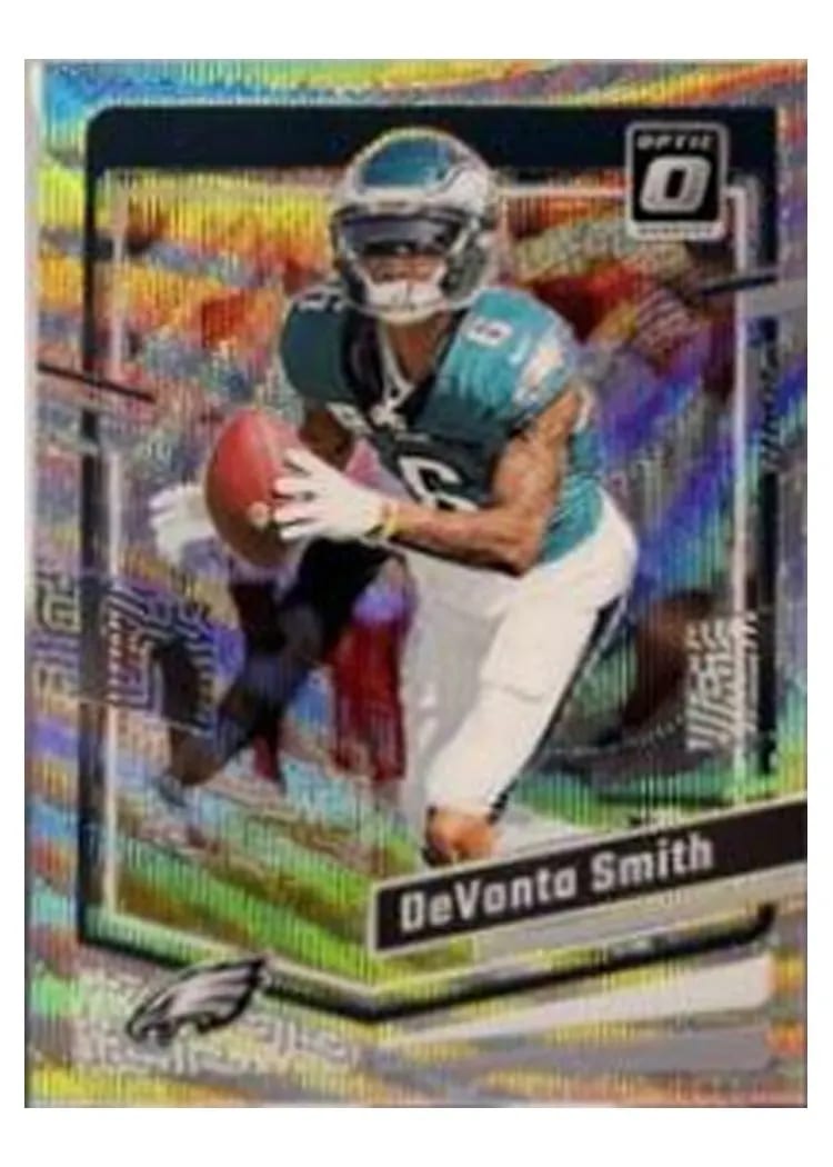 2023 Panini Donruss Optic DeVonta Smith Wave #156 card