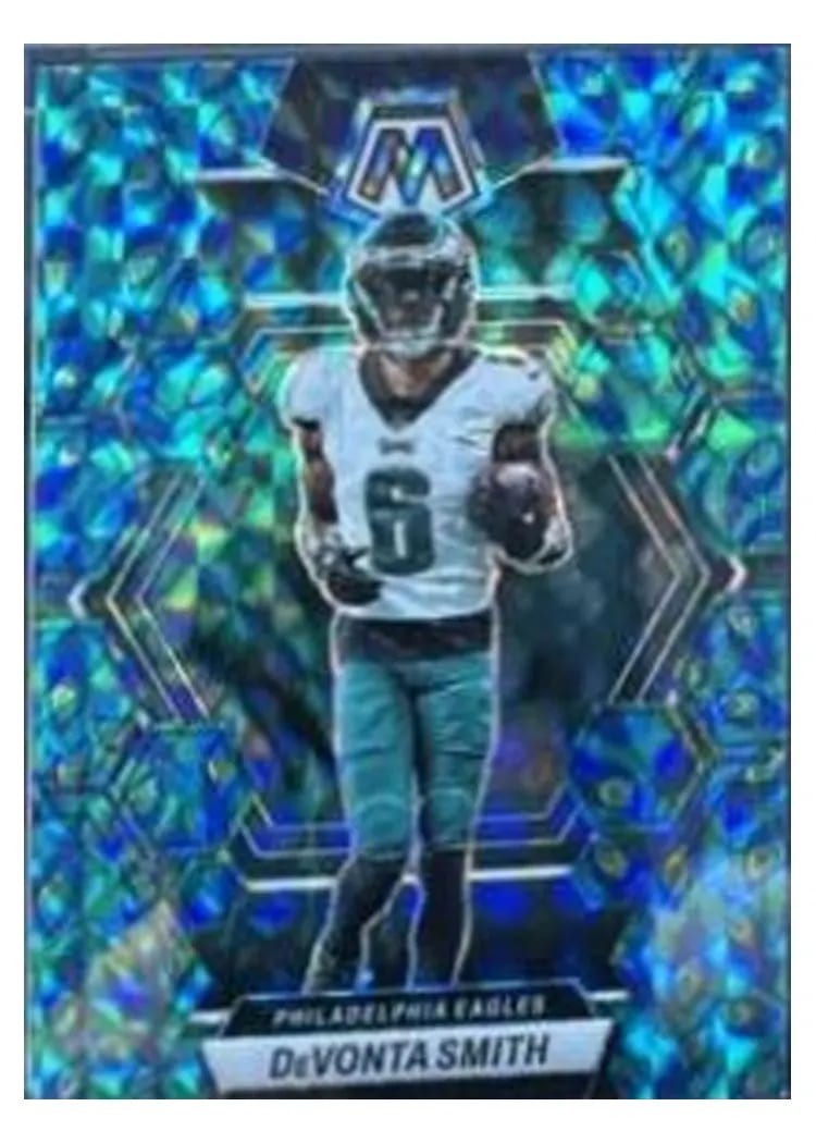 2023 Panini Mosaic Base Set DeVonta Smith Choice Peacock #194 card