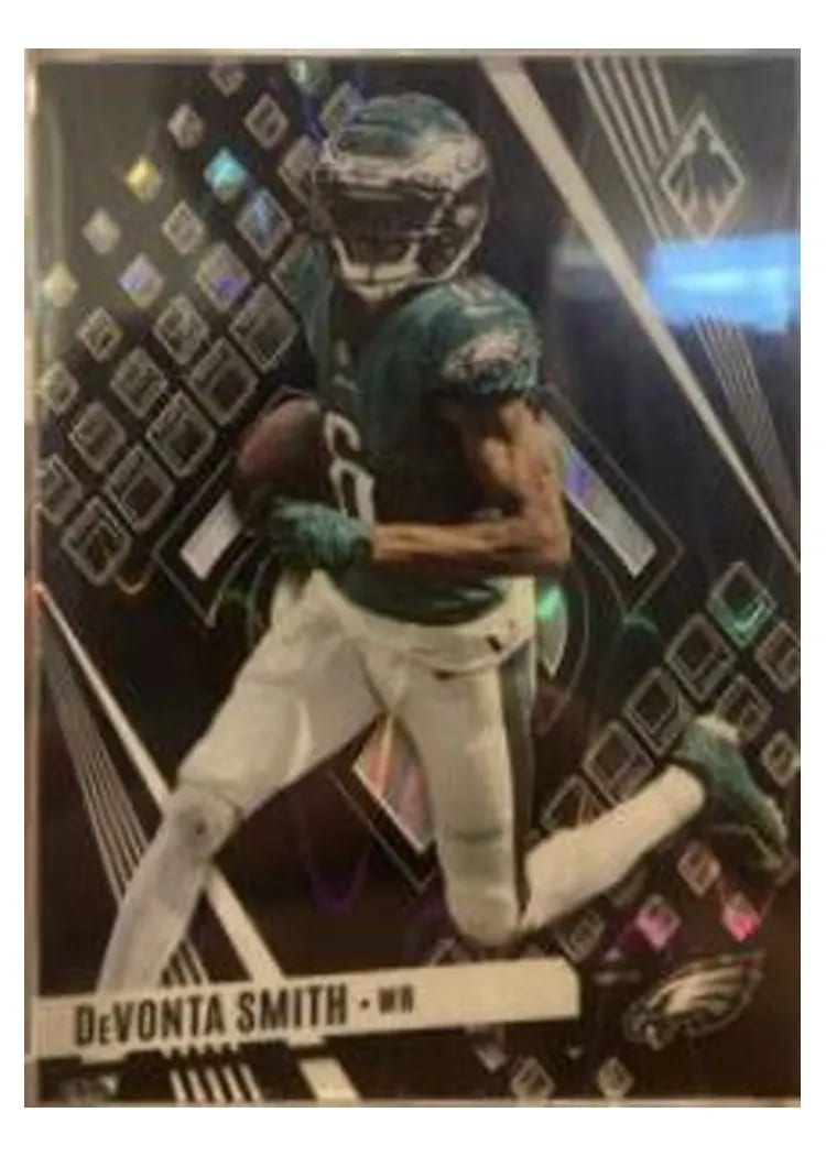 2023 Panini Phoenix Base Set DeVonta Smith Black Seismic #90 card