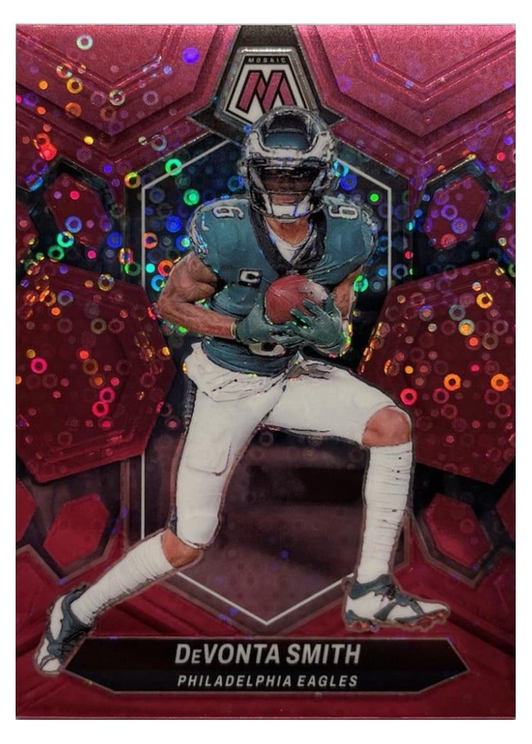 2024 Panini Mosaic Base Set DeVonta Smith No Huddle Pink #179 card