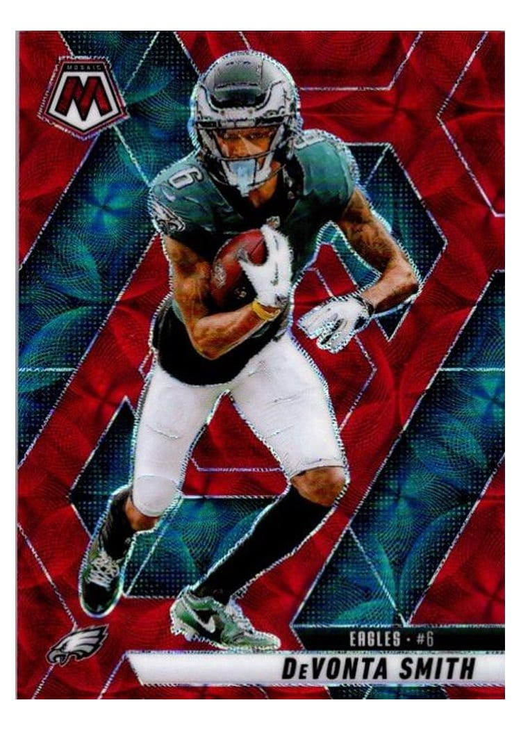2025 Panini Mosaic Base Set DeVonta Smith Red Scope #119 card