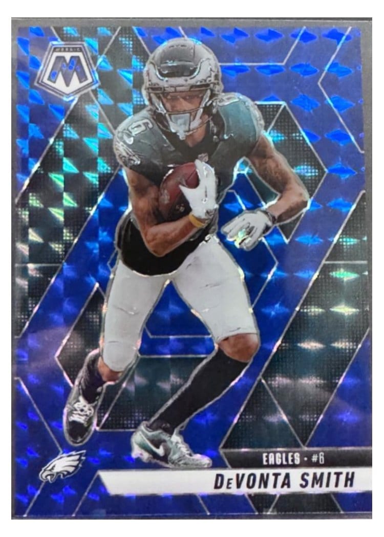 2025 Panini Mosaic Base Set DeVonta Smith Blue #119 card