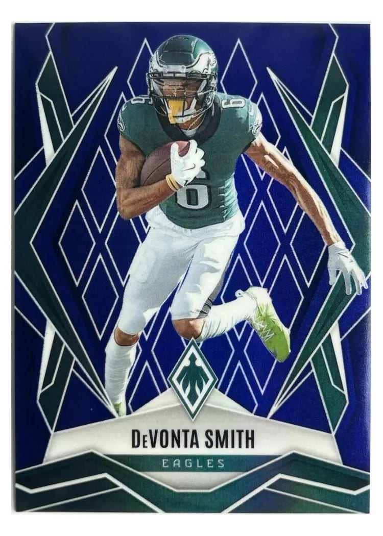 2025 Panini Phoenix Base Set DeVonta Smith Blue #12 card