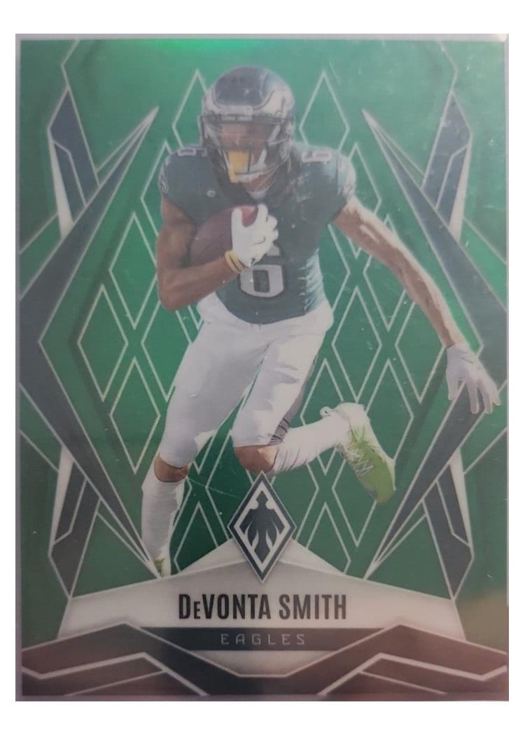 2025 Panini Phoenix Base Set DeVonta Smith Green #12 card