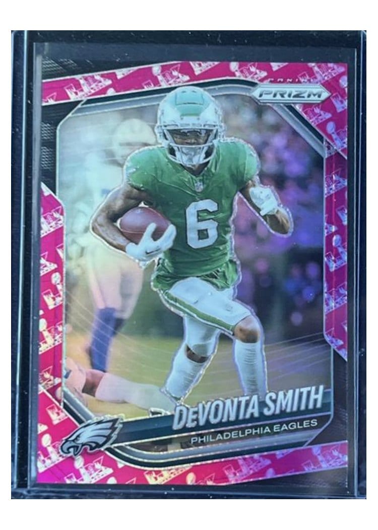 2025 Panini Prizm Base Set DeVonta Smith Super Bowl LX #70 card