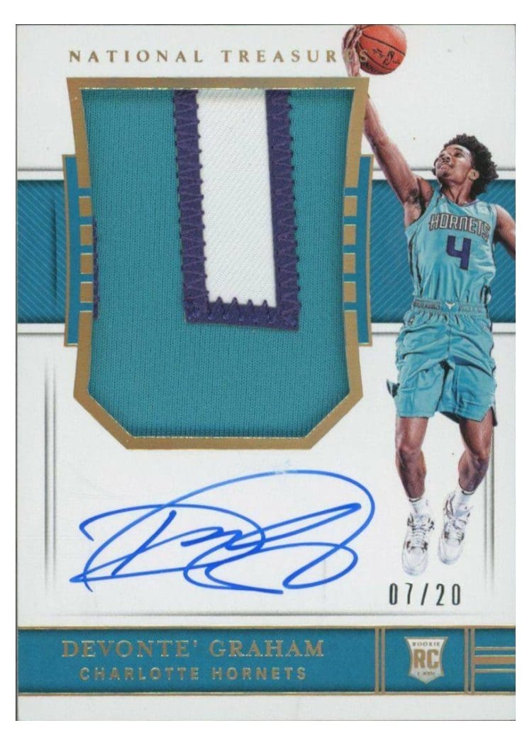 2018 Panini National Treasures Devonte' Graham #138 card