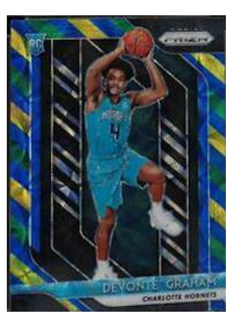 2018 Panini Prizm Devonte' Graham Blue, Yellow, and Green Choice Prizm #288 card