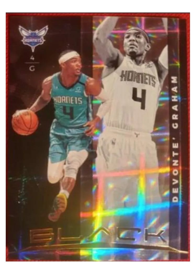 2019 Panini Black Devonte' Graham #7 card