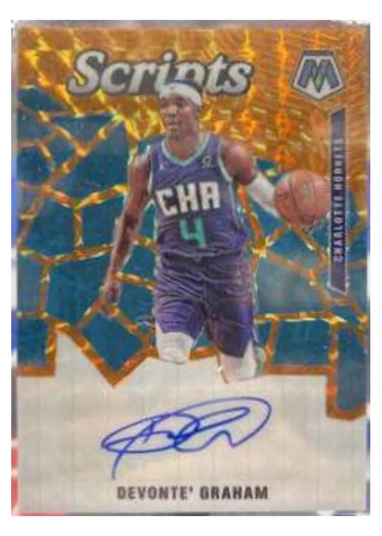 2019 Panini Mosaic Scripts Devonte' Graham #SC-DGR card