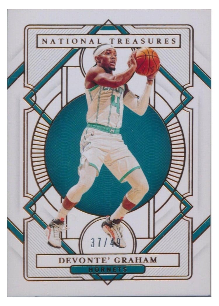 2020-21 Panini National Treasures Base Set Devonte' Graham #81 card