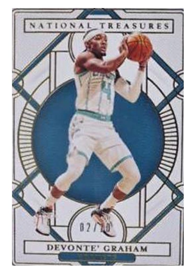 2020-21 Panini National Treasures Base Set Devonte' Graham #81 card