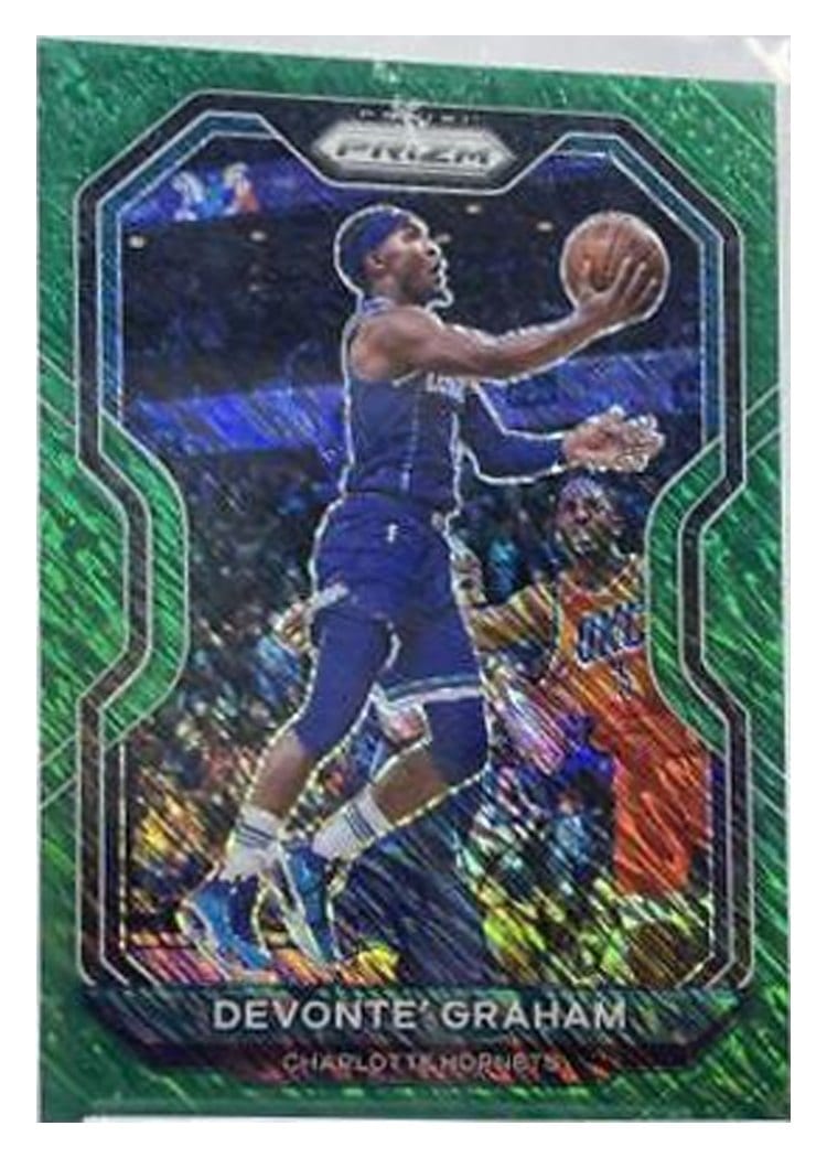 2020-21 Panini Prizm Base Set Devonte' Graham Green Shimmer Prizm #73 card