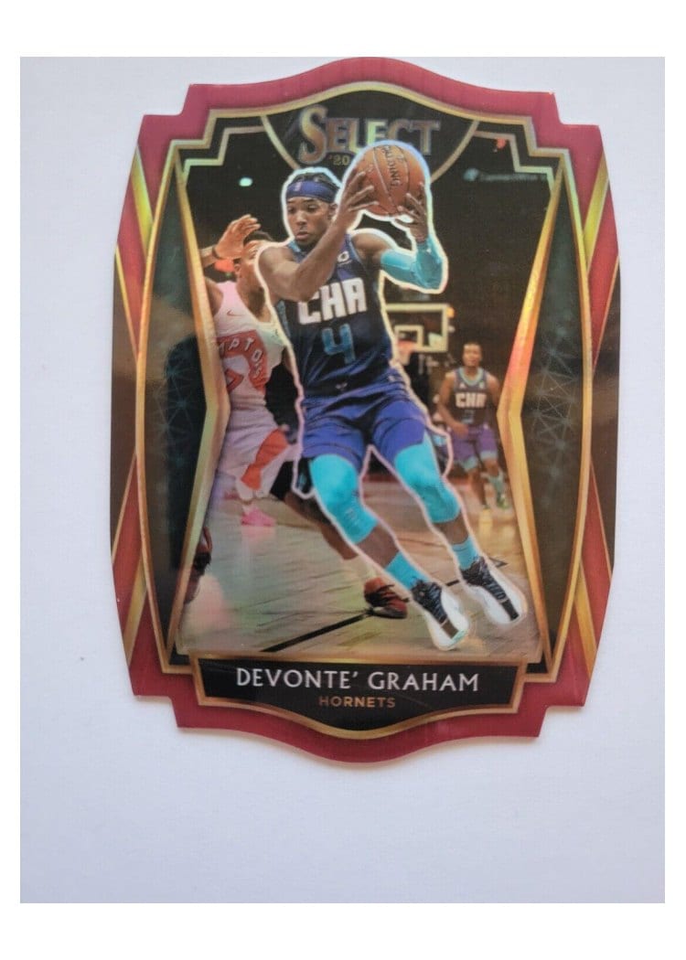 2020-21 Panini Select Base Set Devonte' Graham Maroon Prizm Die Cut #102 card