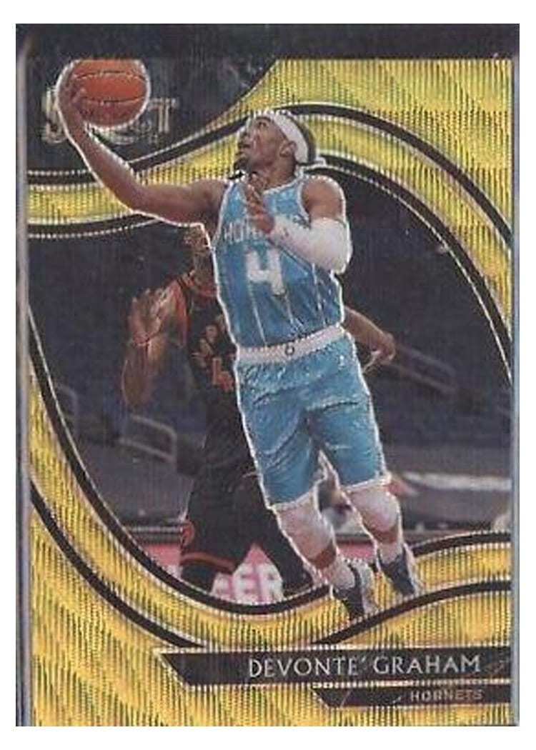 2020-21 Panini Select Base Set Devonte' Graham Gold Wave #241 card
