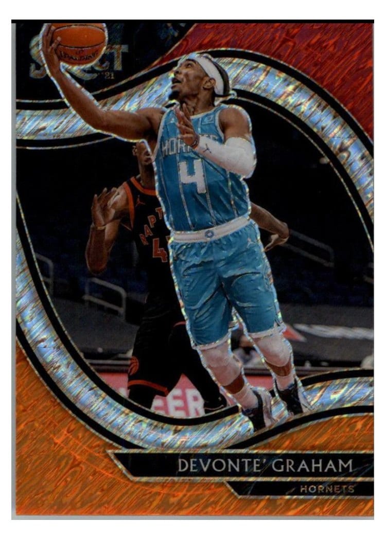 2020-21 Panini Select Base Set Devonte' Graham Red White Orange Shimmer #241 card