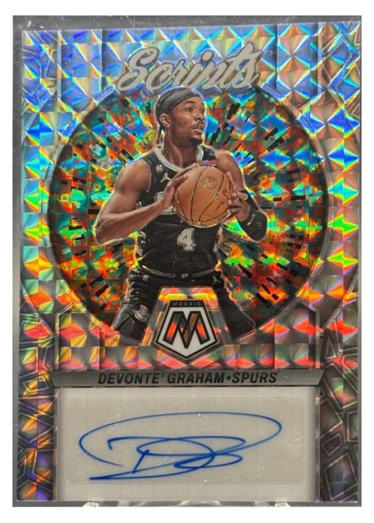 2022-23 Panini Mosaic Scripts Devonte' Graham #MS-DEV card
