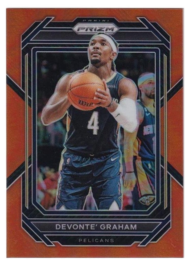 2022-23 Panini Prizm Base Set Devonte' Graham Orange Prizm #218 card