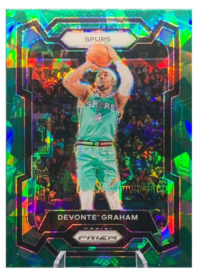 2023-24 Panini Prizm Base Set Devonte' Graham Green Ice #233 card