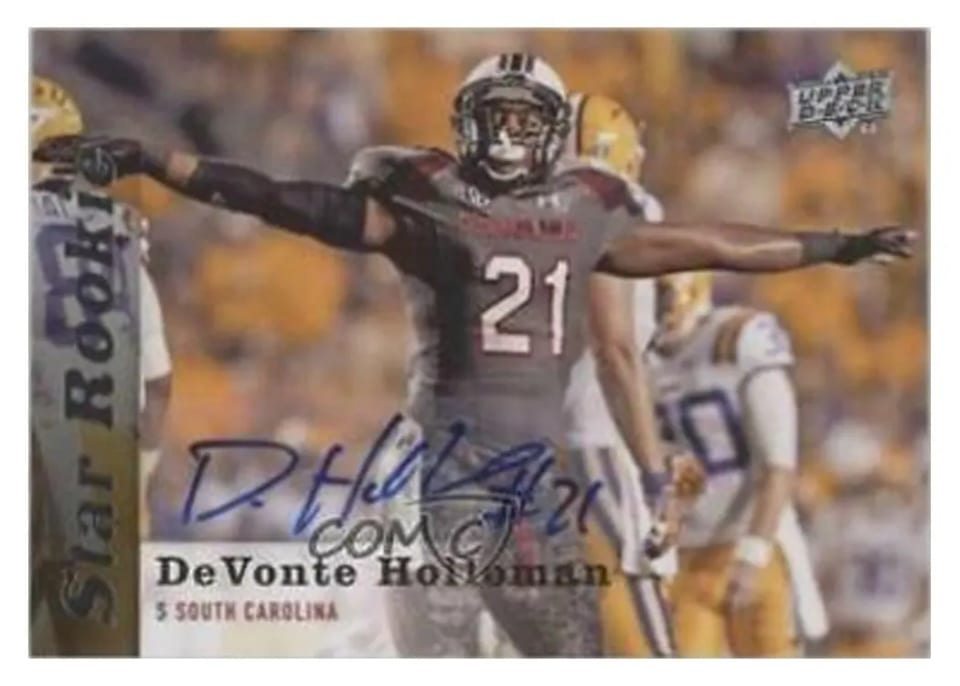 2013 Upper Deck DeVonte Holloman #56 card