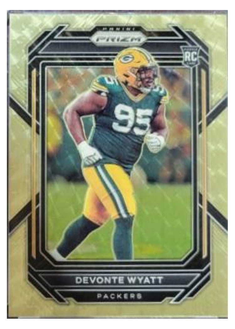 2022 Panini Prizm Base Set Devonte Wyatt Gold Vinyl #377