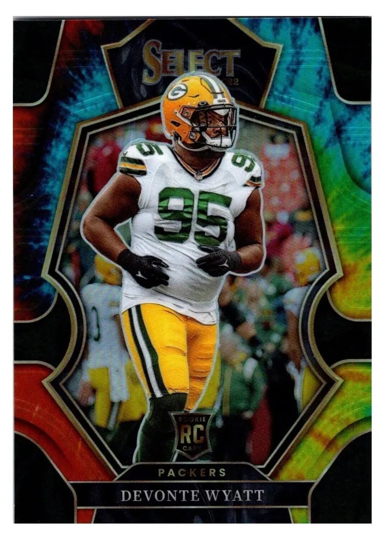 2022 Panini Select Base Set Devonte Wyatt Tie Dye #137 card