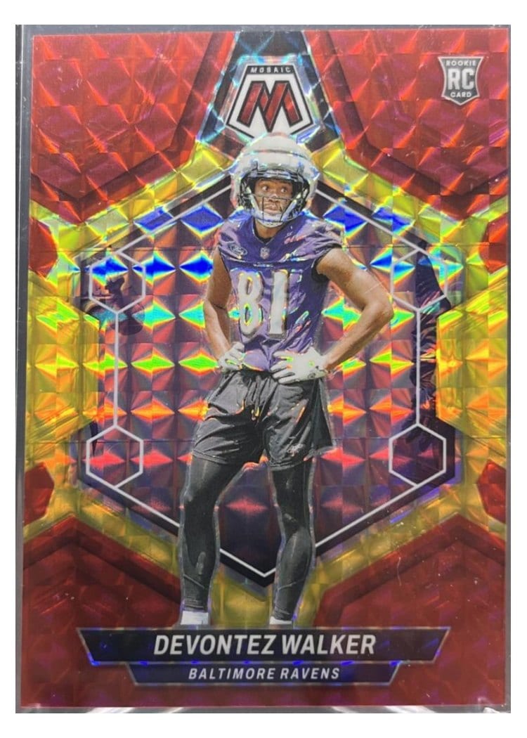 2024 Panini Mosaic Base Set Devontez Walker #381 card
