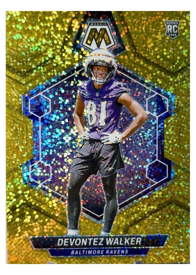 2024 Panini Mosaic Base Set Devontez Walker #381 card