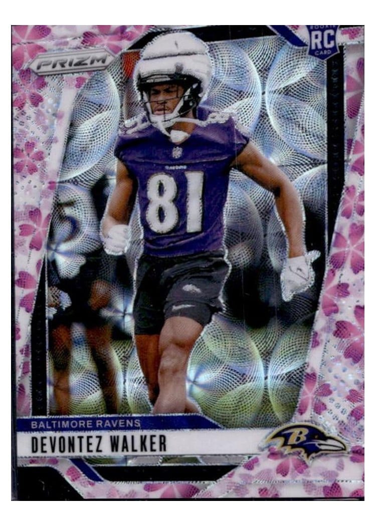 2024 Panini Prizm Base Set Devontez Walker #328 card