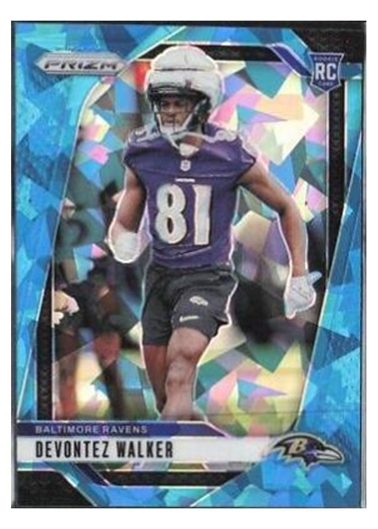 2024 Panini Prizm Base Set Devontez Walker Blue Ice #328 card