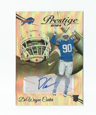 2024 Panini Prestige Xtra Points Signatures Premium DeWayne Carter #382 card