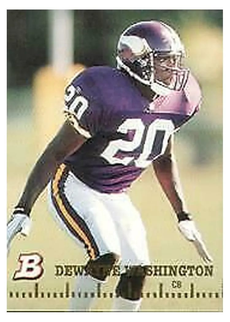 1994 Bowman Dewayne Washington #17 card