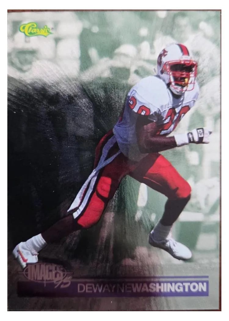1994 Classic 4 Sports Tri Cards Dewayne Washington #51 card