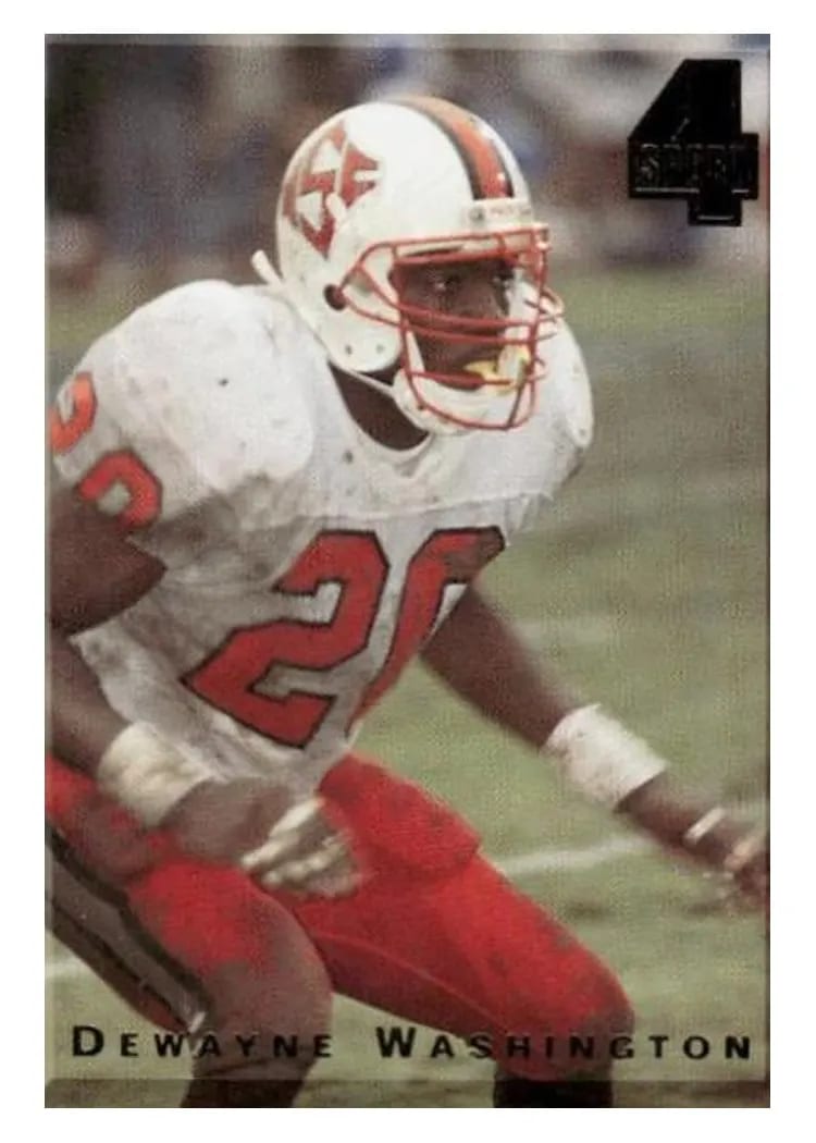 1994 Classic 4 Sports Tri Cards Dewayne Washington #68 card